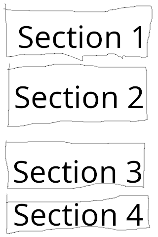 What the flexbox is supposed to look like on narrow screens